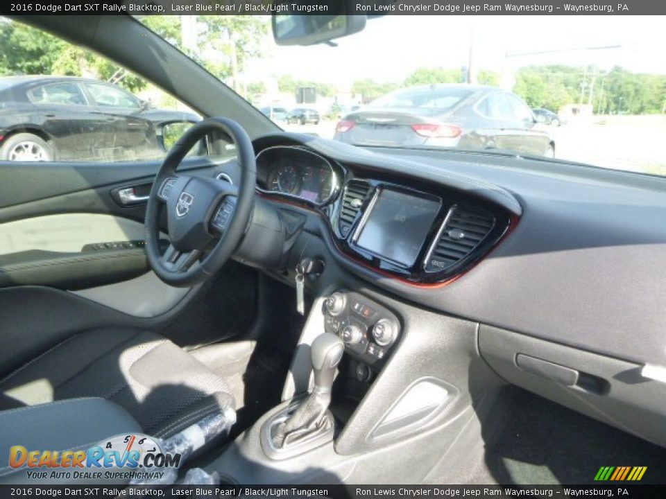 2016 Dodge Dart SXT Rallye Blacktop Laser Blue Pearl / Black/Light Tungsten Photo #10