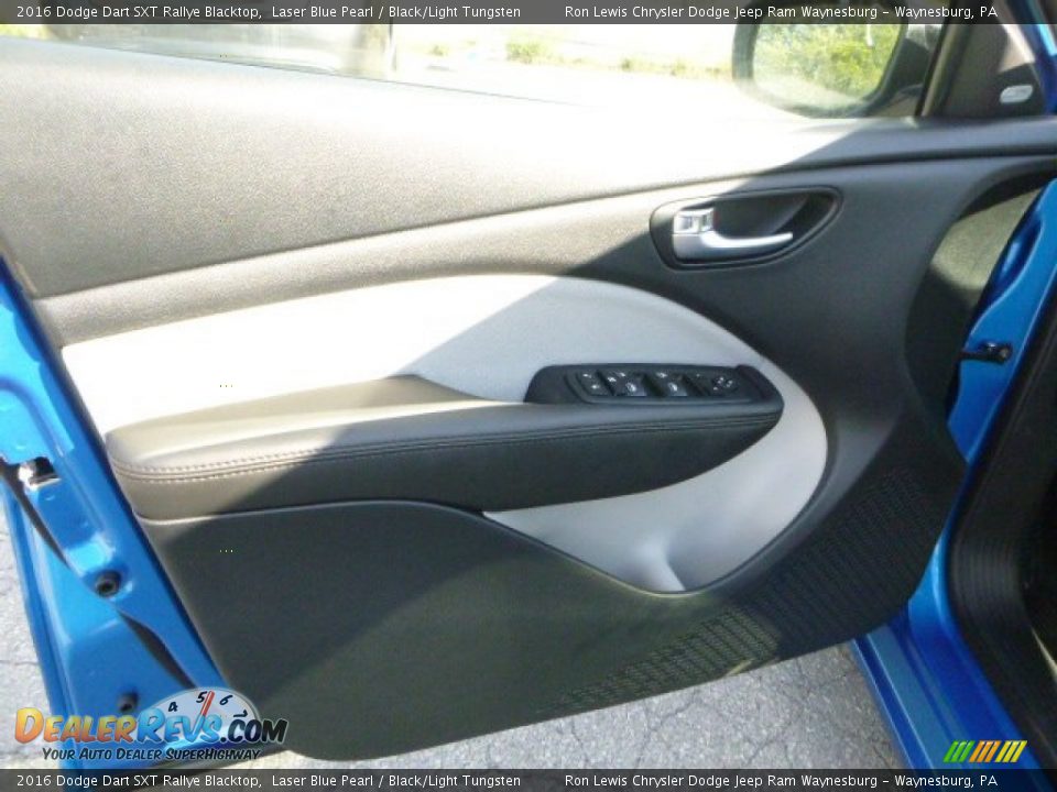 2016 Dodge Dart SXT Rallye Blacktop Laser Blue Pearl / Black/Light Tungsten Photo #14