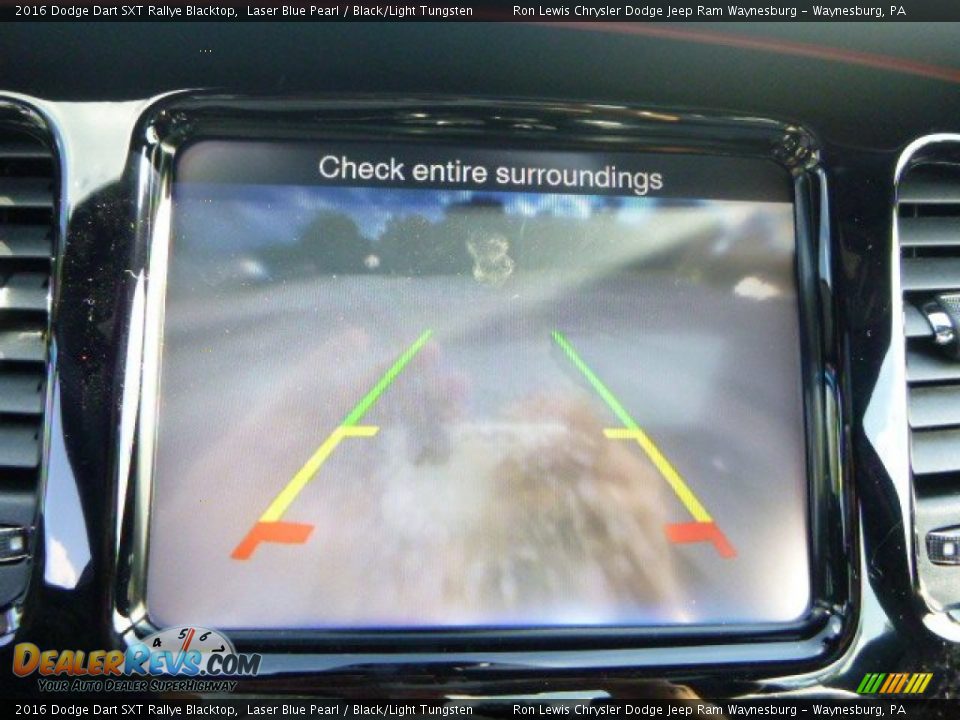 2016 Dodge Dart SXT Rallye Blacktop Laser Blue Pearl / Black/Light Tungsten Photo #17