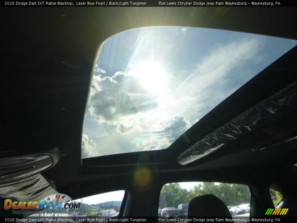 2016 Dodge Dart SXT Rallye Blacktop Laser Blue Pearl / Black/Light Tungsten Photo #18
