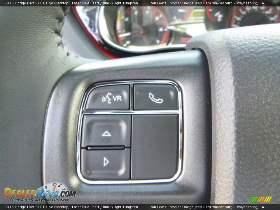 2016 Dodge Dart SXT Rallye Blacktop Laser Blue Pearl / Black/Light Tungsten Photo #21