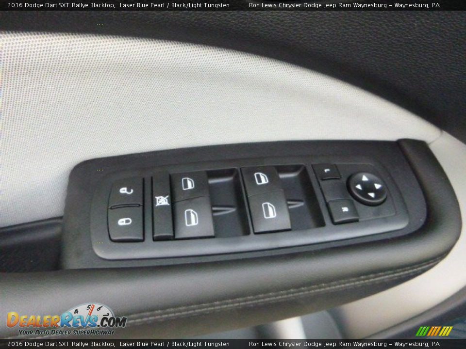 2016 Dodge Dart SXT Rallye Blacktop Laser Blue Pearl / Black/Light Tungsten Photo #24