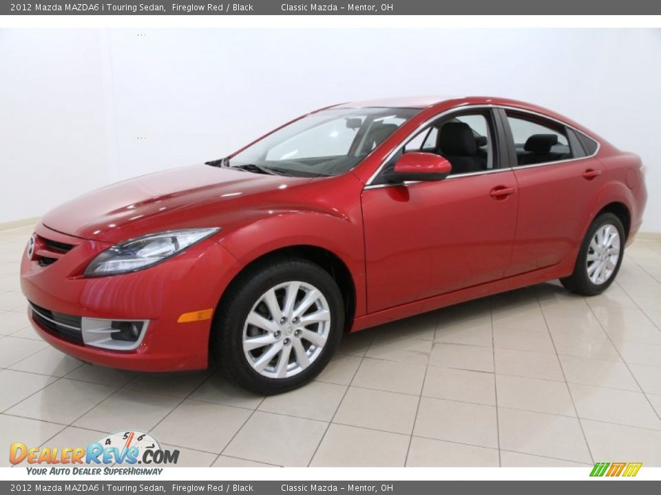 2012 Mazda MAZDA6 i Touring Sedan Fireglow Red / Black Photo #3