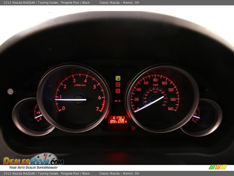 2012 Mazda MAZDA6 i Touring Sedan Fireglow Red / Black Photo #7