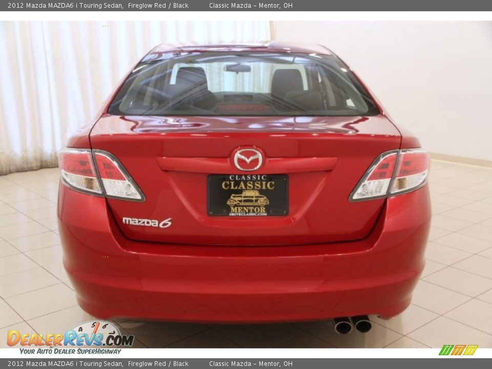 2012 Mazda MAZDA6 i Touring Sedan Fireglow Red / Black Photo #15