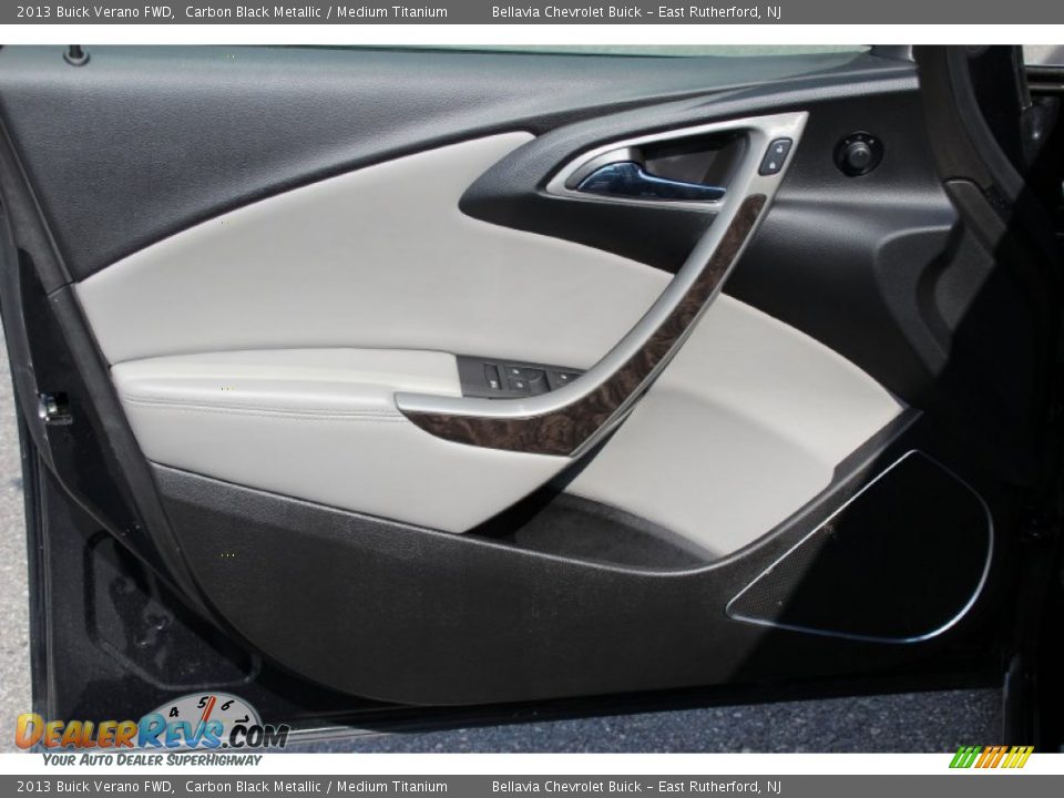 2013 Buick Verano FWD Carbon Black Metallic / Medium Titanium Photo #6