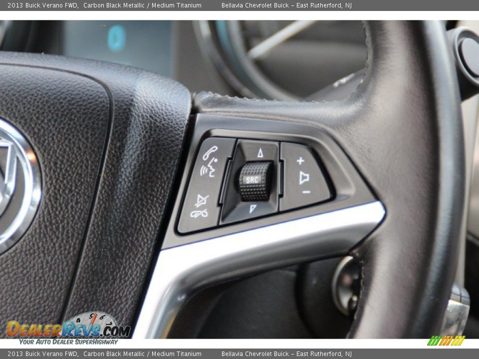 2013 Buick Verano FWD Carbon Black Metallic / Medium Titanium Photo #15