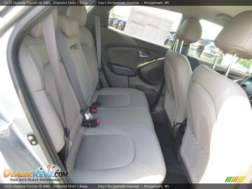 2015 Hyundai Tucson SE AWD Diamond Silver / Beige Photo #5