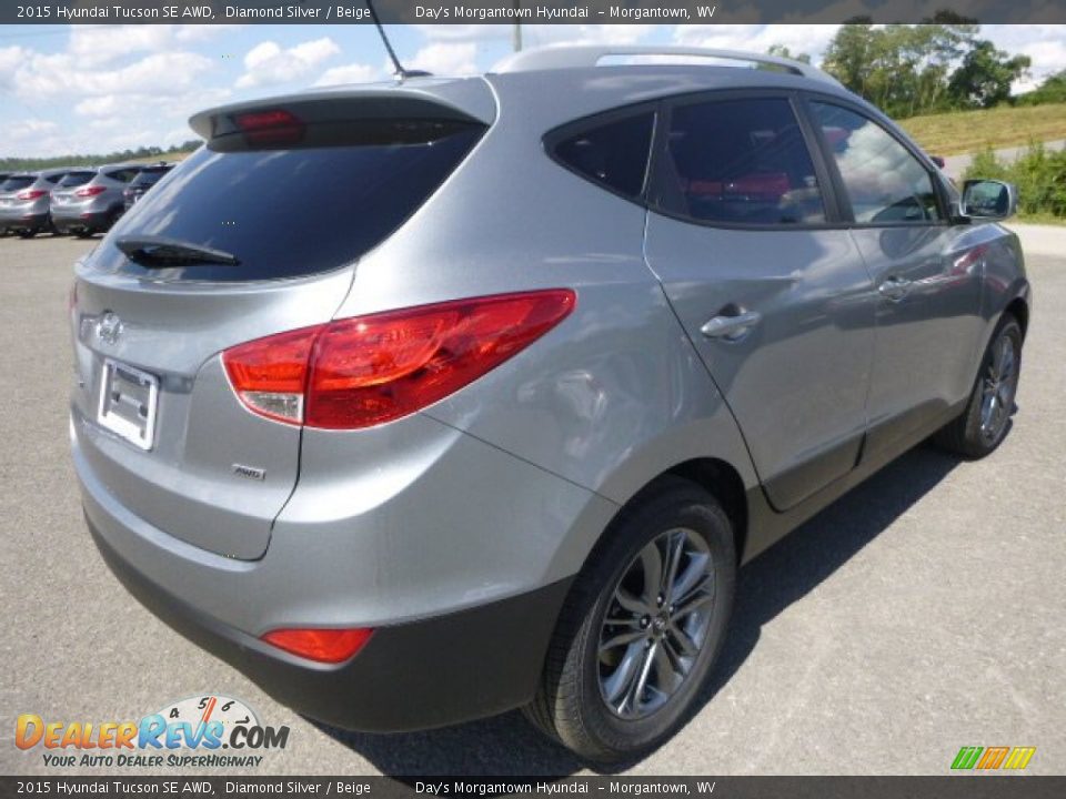 2015 Hyundai Tucson SE AWD Diamond Silver / Beige Photo #6