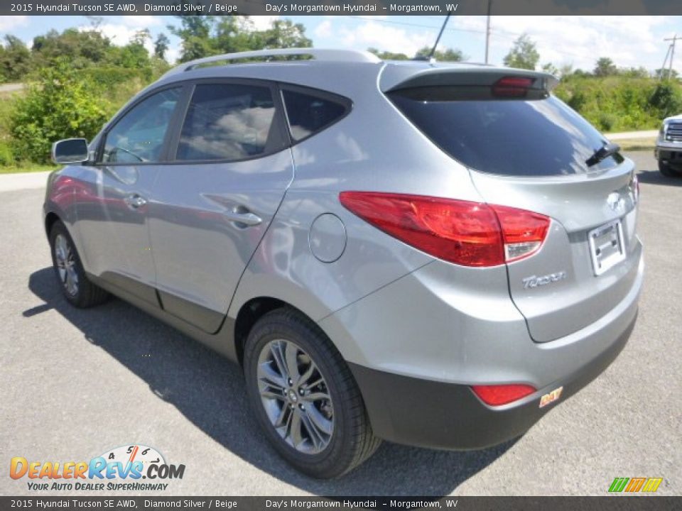 2015 Hyundai Tucson SE AWD Diamond Silver / Beige Photo #8