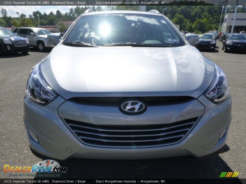 2015 Hyundai Tucson SE AWD Diamond Silver / Beige Photo #11