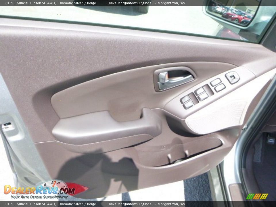 2015 Hyundai Tucson SE AWD Diamond Silver / Beige Photo #12