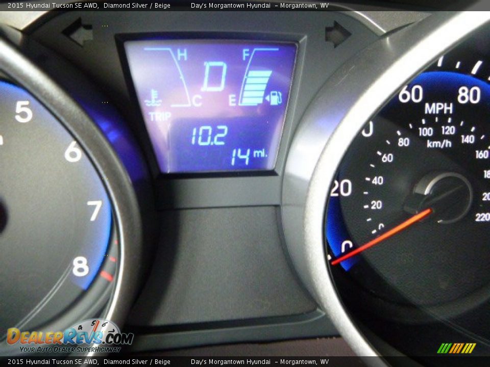 2015 Hyundai Tucson SE AWD Diamond Silver / Beige Photo #19