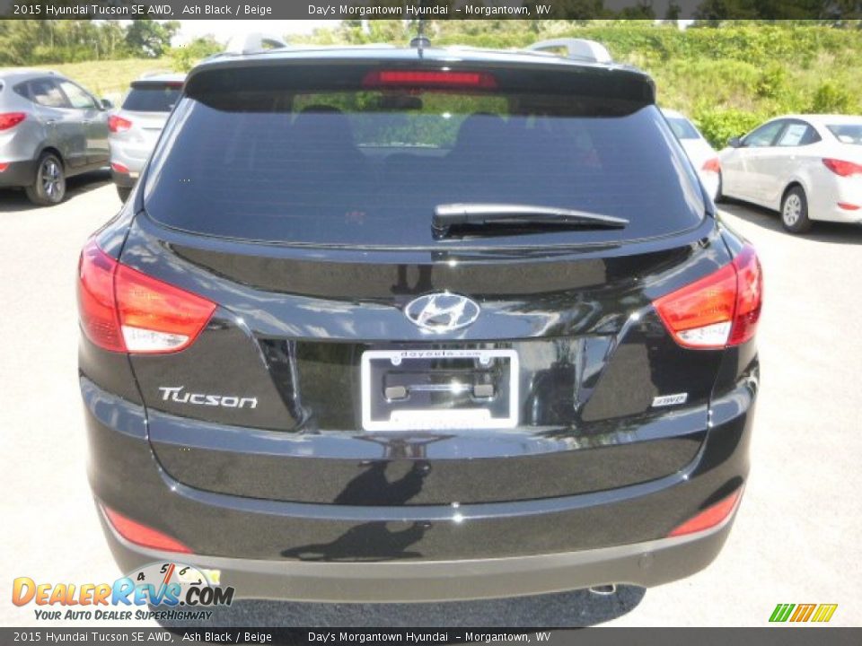 2015 Hyundai Tucson SE AWD Ash Black / Beige Photo #7