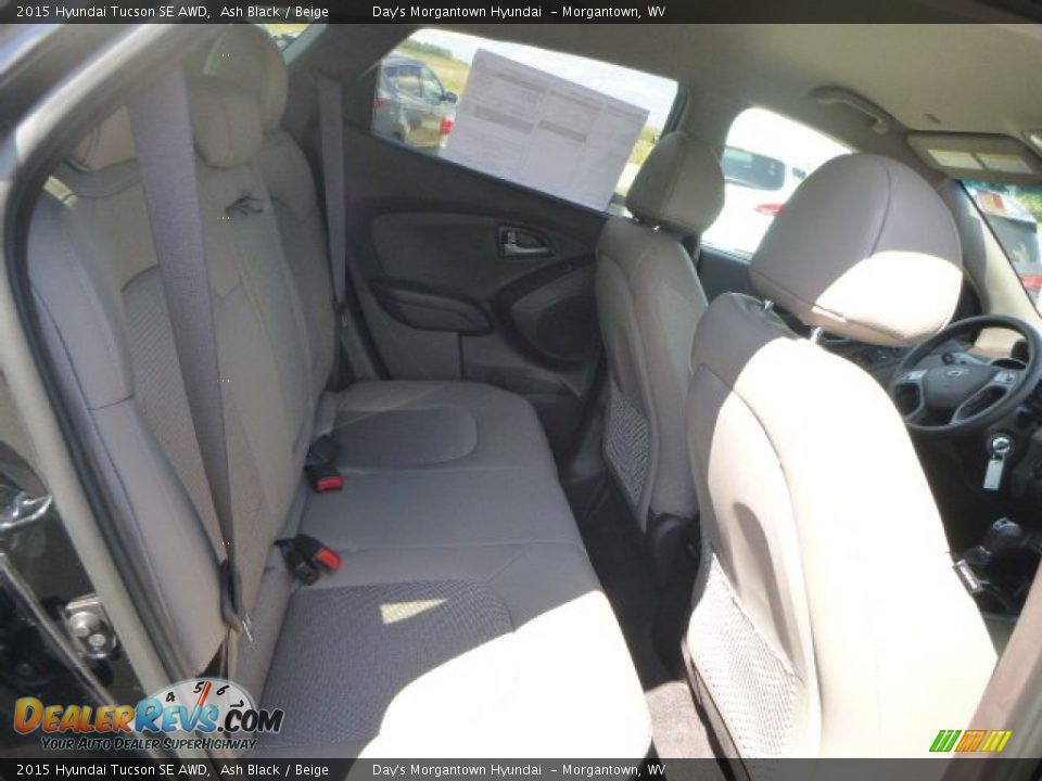 2015 Hyundai Tucson SE AWD Ash Black / Beige Photo #5