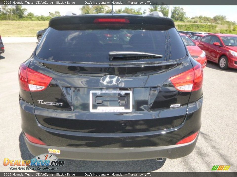 2015 Hyundai Tucson SE AWD Ash Black / Beige Photo #8