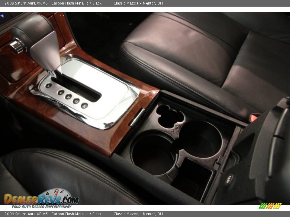 2009 Saturn Aura XR V6 Carbon Flash Metallic / Black Photo #10