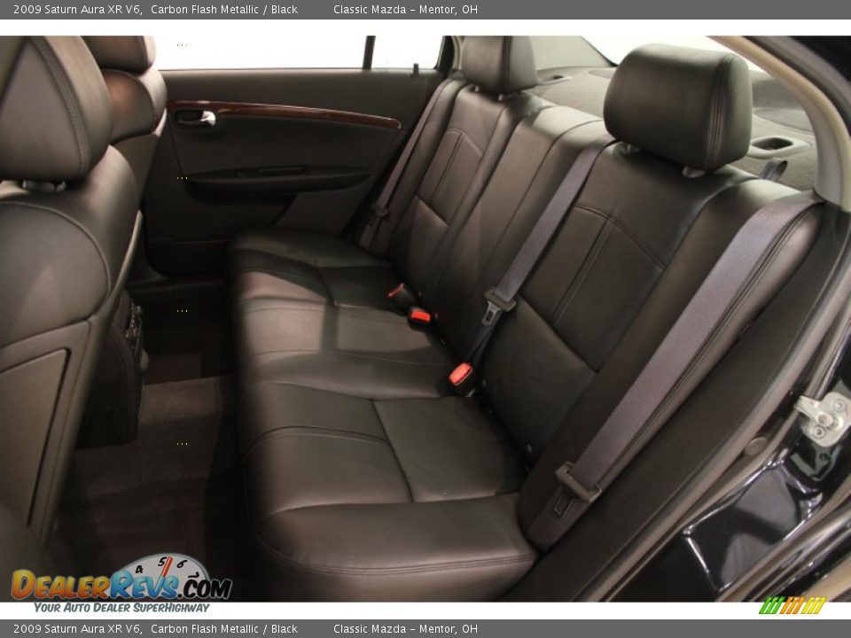 2009 Saturn Aura XR V6 Carbon Flash Metallic / Black Photo #12