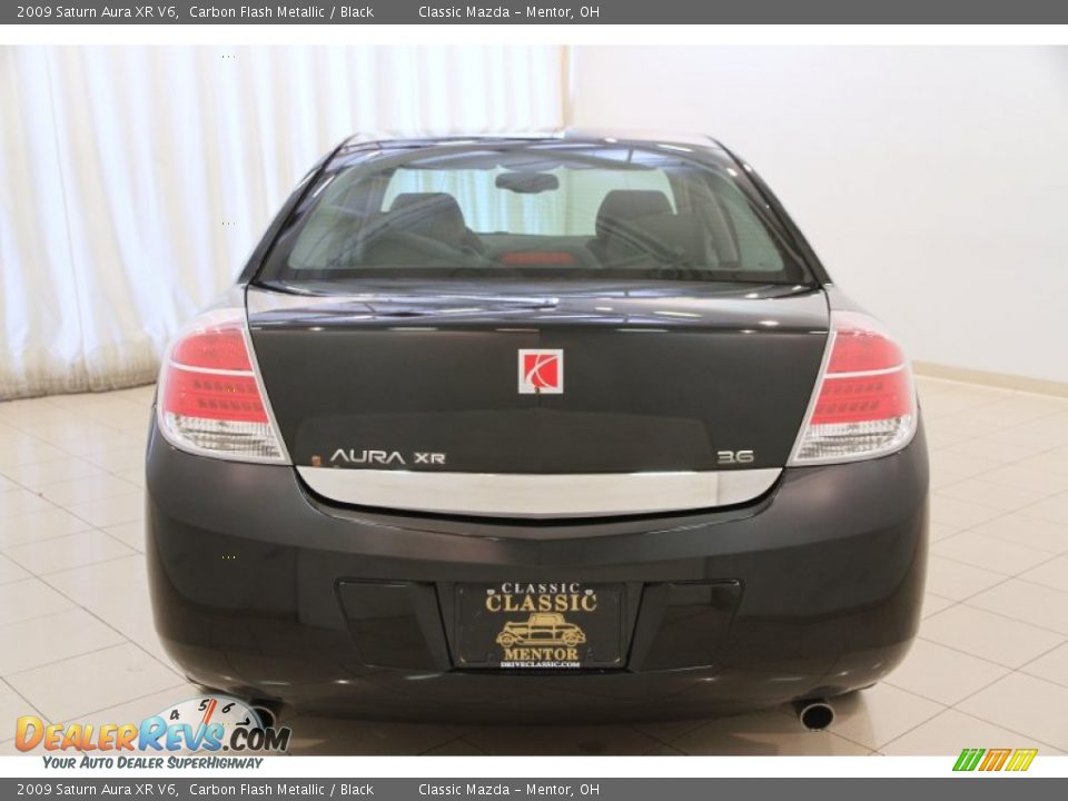 2009 Saturn Aura XR V6 Carbon Flash Metallic / Black Photo #13