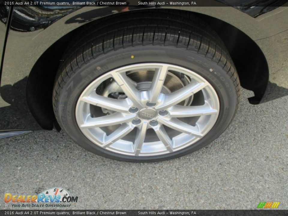 2016 Audi A4 2.0T Premium quattro Brilliant Black / Chestnut Brown Photo #3