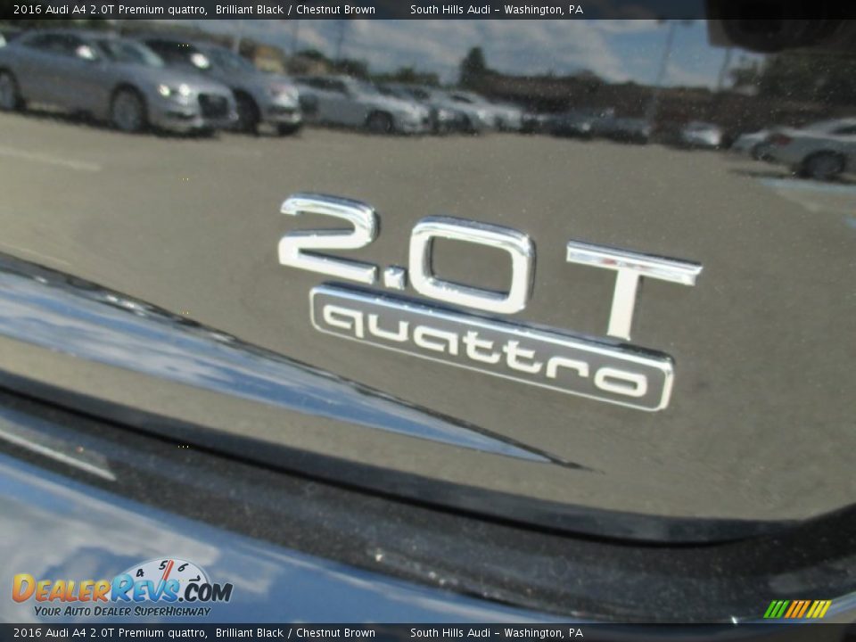 2016 Audi A4 2.0T Premium quattro Brilliant Black / Chestnut Brown Photo #7