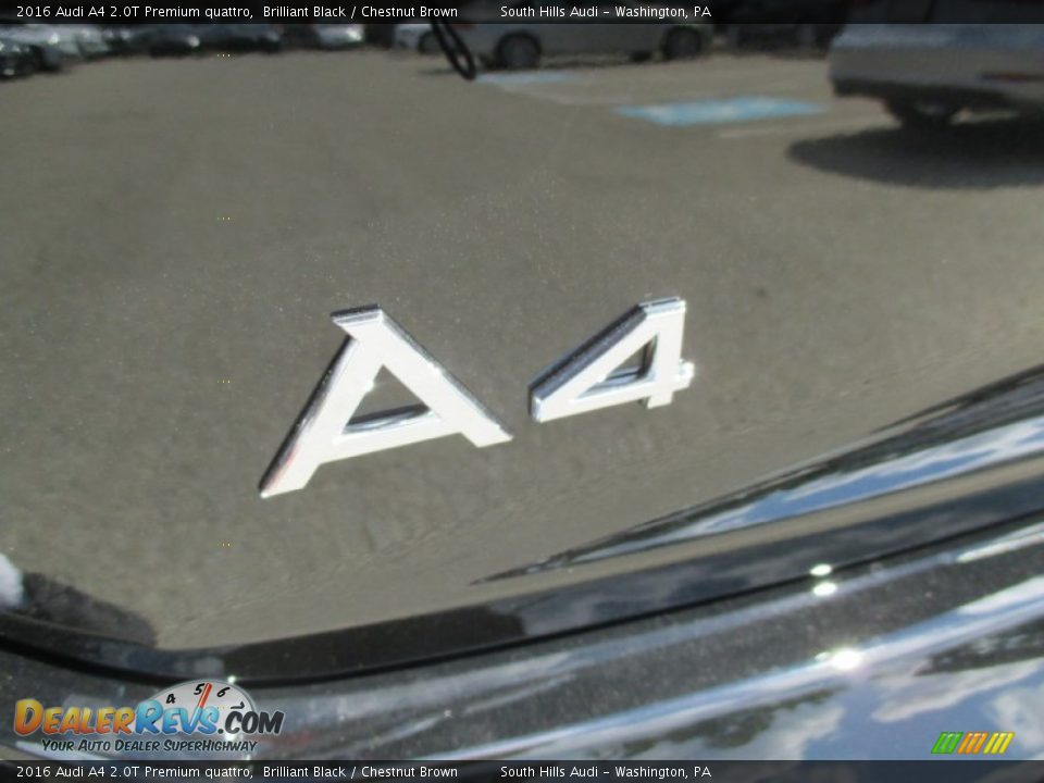 2016 Audi A4 2.0T Premium quattro Brilliant Black / Chestnut Brown Photo #8