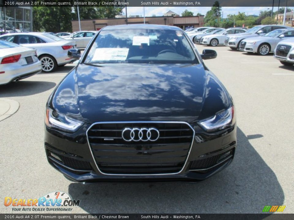 2016 Audi A4 2.0T Premium quattro Brilliant Black / Chestnut Brown Photo #13