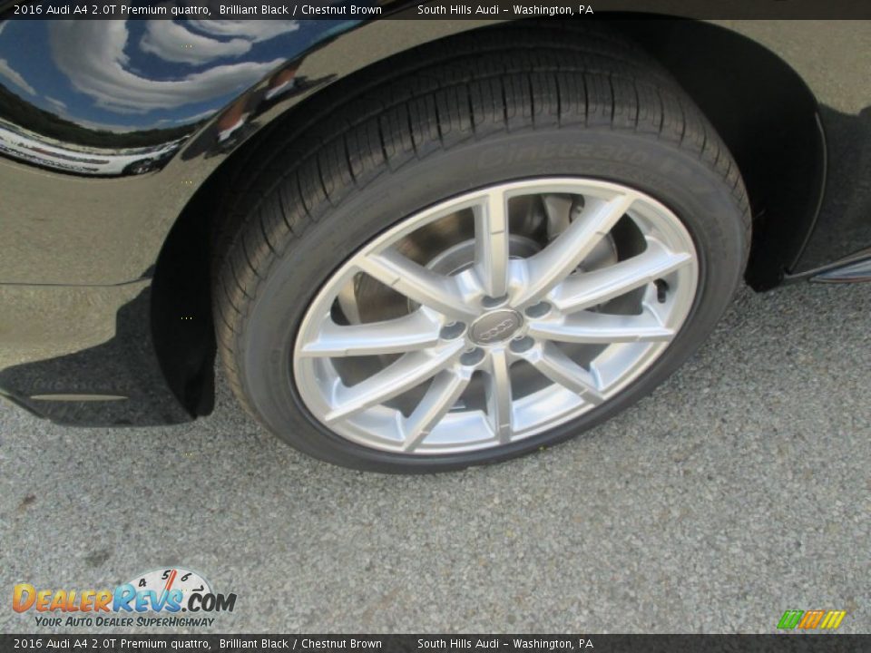 2016 Audi A4 2.0T Premium quattro Brilliant Black / Chestnut Brown Photo #15