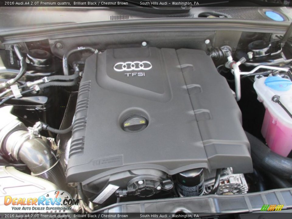 2016 Audi A4 2.0T Premium quattro Brilliant Black / Chestnut Brown Photo #16