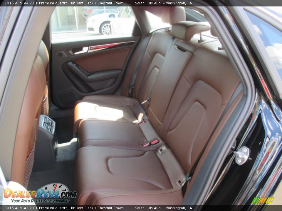 2016 Audi A4 2.0T Premium quattro Brilliant Black / Chestnut Brown Photo #21