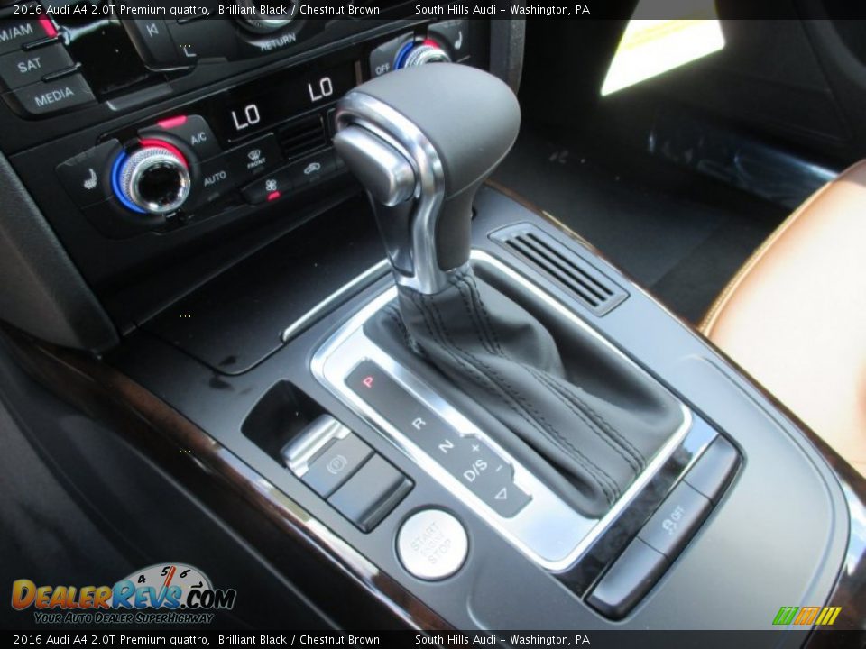 2016 Audi A4 2.0T Premium quattro Brilliant Black / Chestnut Brown Photo #25