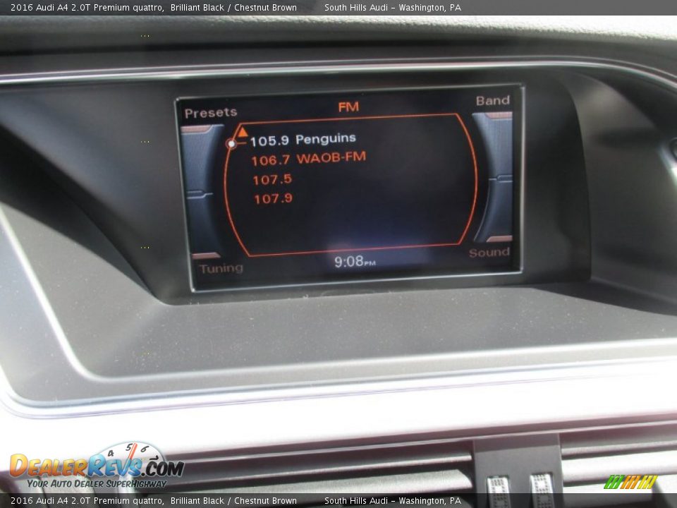 2016 Audi A4 2.0T Premium quattro Brilliant Black / Chestnut Brown Photo #27