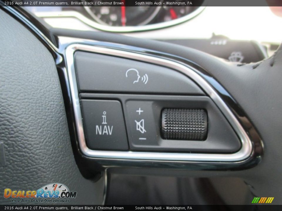 2016 Audi A4 2.0T Premium quattro Brilliant Black / Chestnut Brown Photo #29