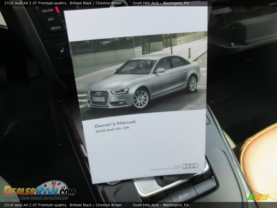 2016 Audi A4 2.0T Premium quattro Brilliant Black / Chestnut Brown Photo #31