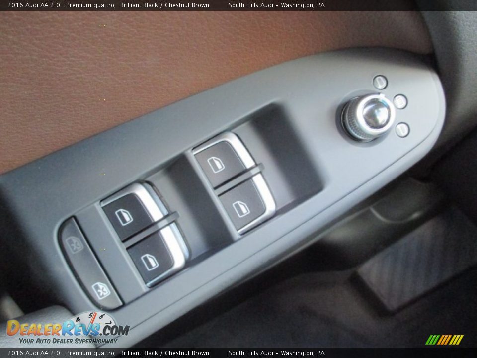 2016 Audi A4 2.0T Premium quattro Brilliant Black / Chestnut Brown Photo #36