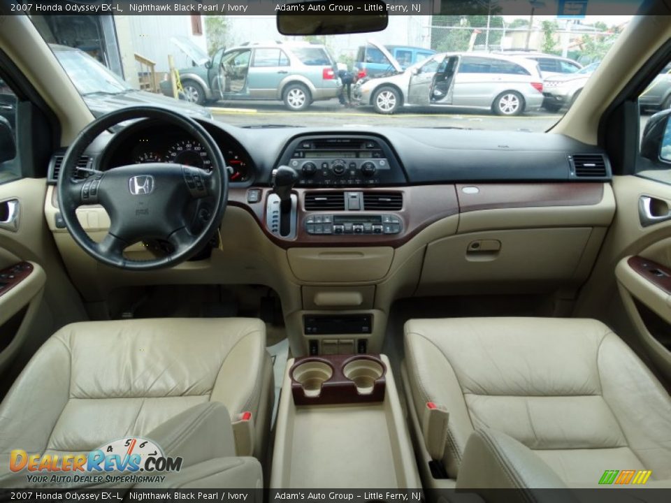 2007 Honda Odyssey EX-L Nighthawk Black Pearl / Ivory Photo #20