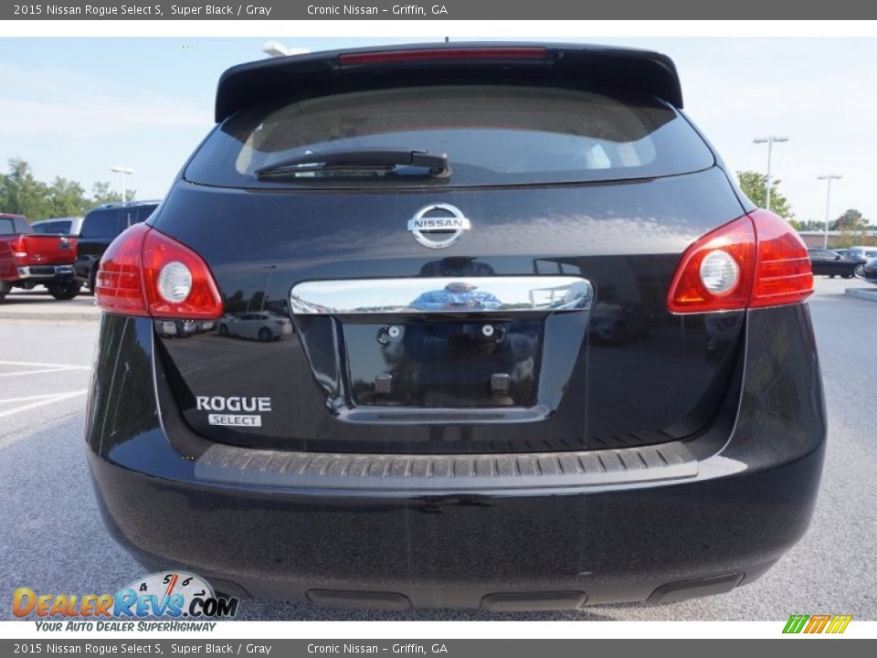 2015 Nissan Rogue Select S Super Black / Gray Photo #4
