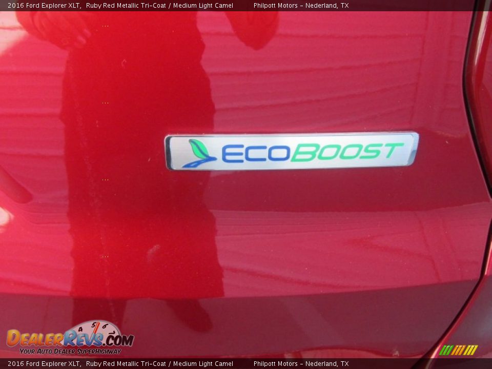 2016 Ford Explorer XLT Ruby Red Metallic Tri-Coat / Medium Light Camel Photo #15