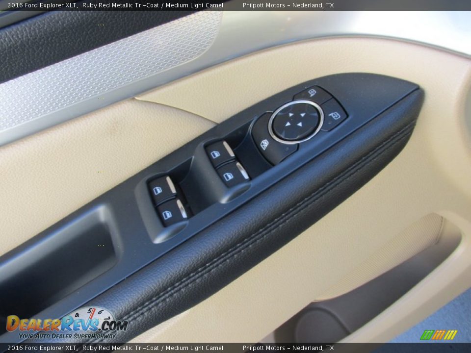 2016 Ford Explorer XLT Ruby Red Metallic Tri-Coat / Medium Light Camel Photo #23