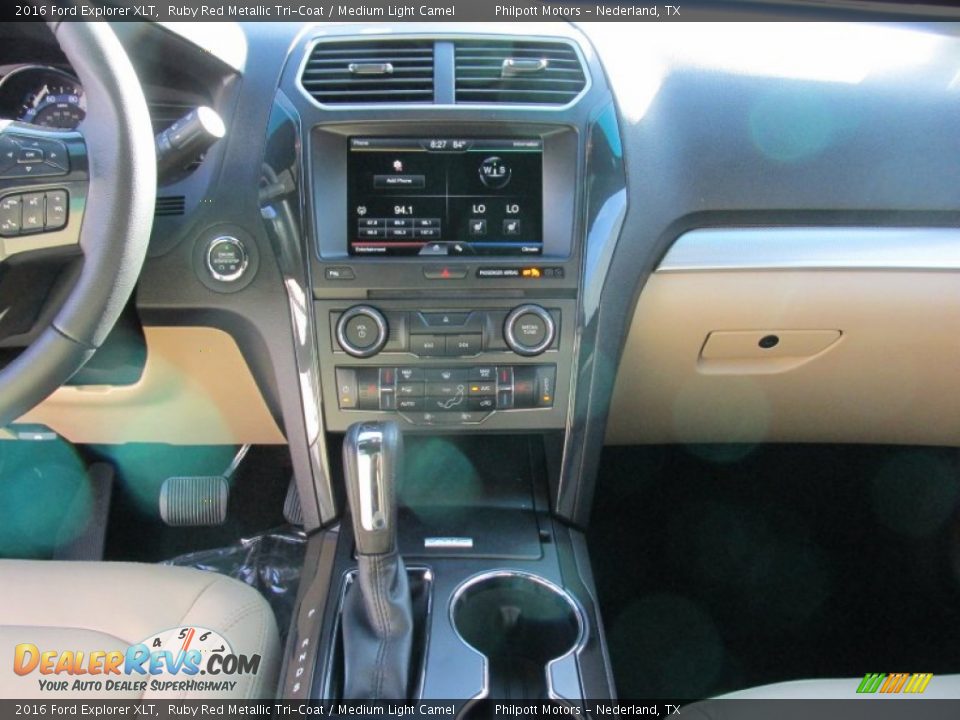 2016 Ford Explorer XLT Ruby Red Metallic Tri-Coat / Medium Light Camel Photo #27