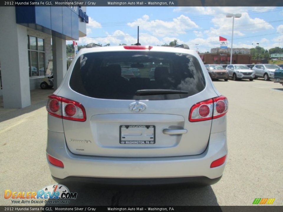 2012 Hyundai Santa Fe GLS Moonstone Silver / Gray Photo #4