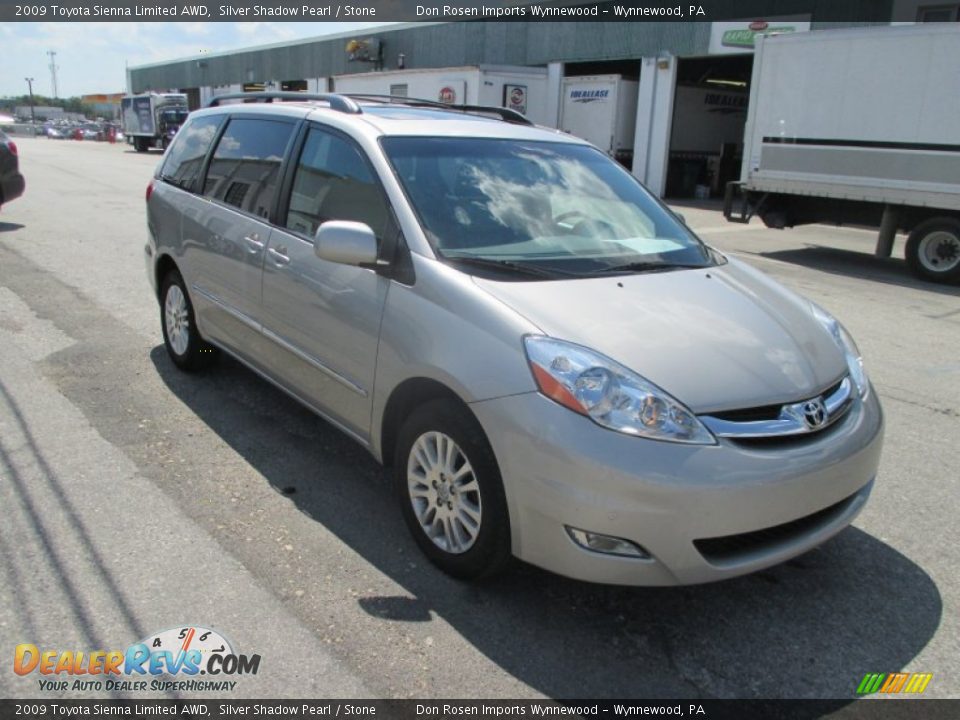 2009 Toyota Sienna Limited AWD Silver Shadow Pearl / Stone Photo #1