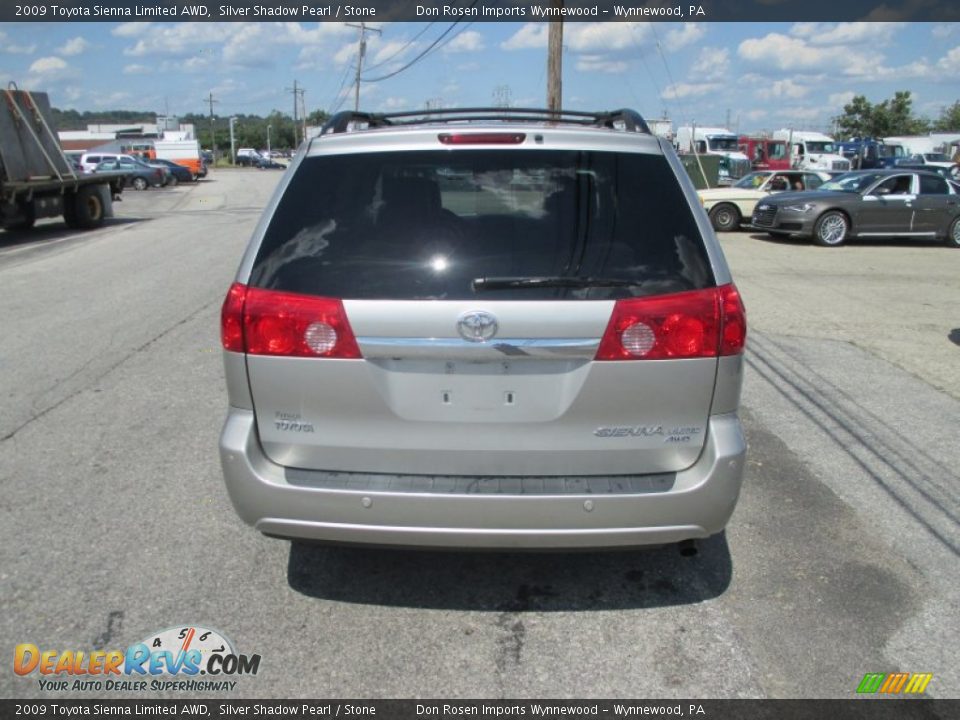 2009 Toyota Sienna Limited AWD Silver Shadow Pearl / Stone Photo #15