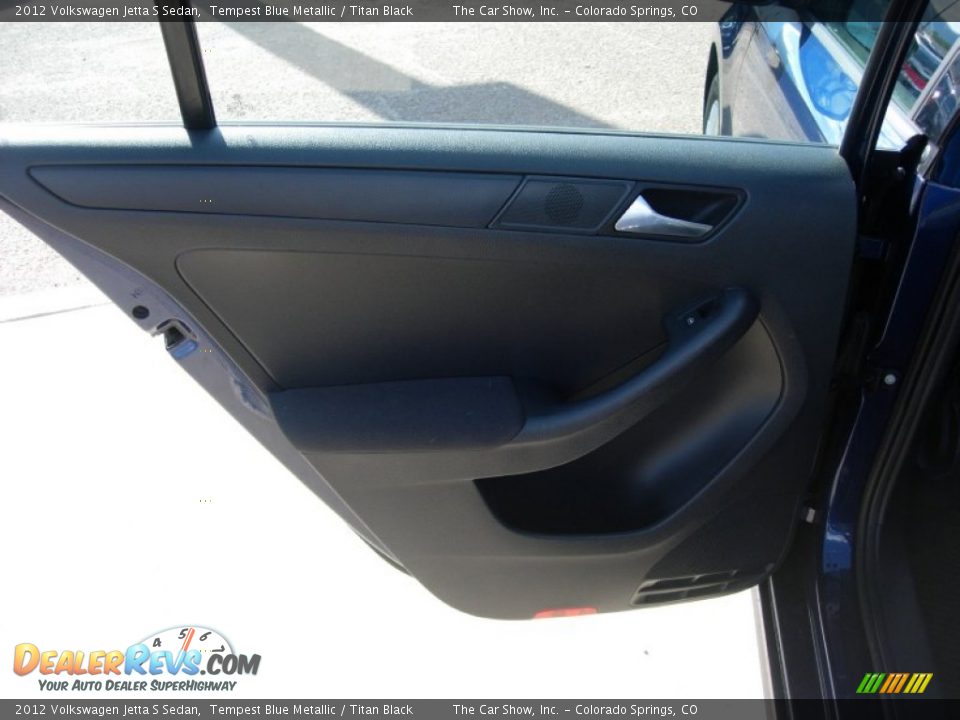 2012 Volkswagen Jetta S Sedan Tempest Blue Metallic / Titan Black Photo #12