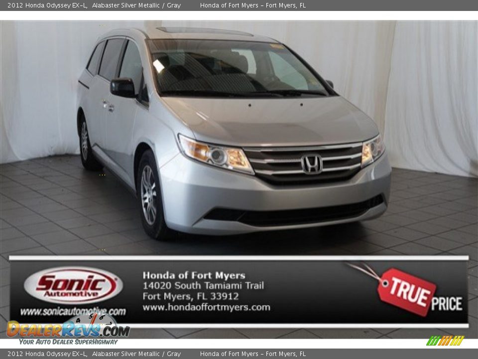 2012 Honda Odyssey EX-L Alabaster Silver Metallic / Gray Photo #1