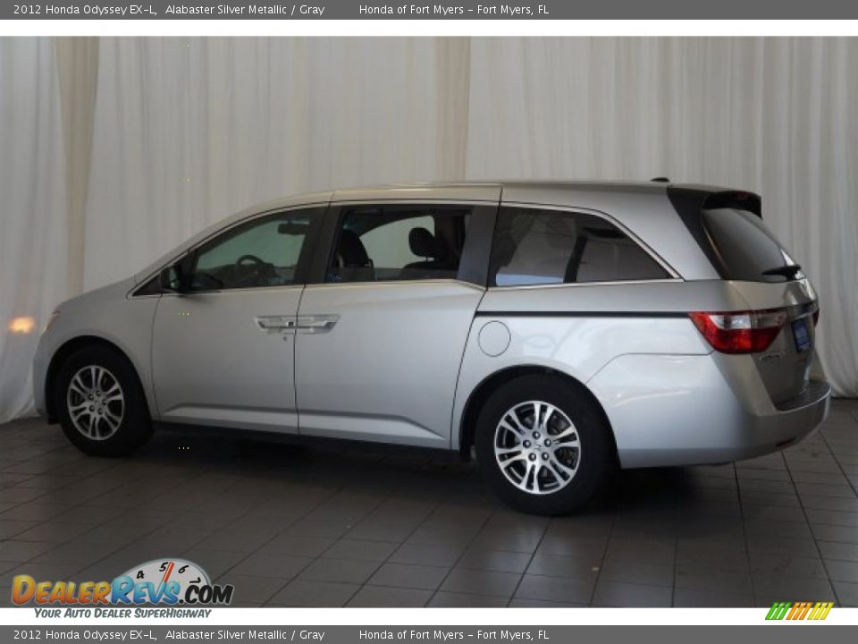 2012 Honda Odyssey EX-L Alabaster Silver Metallic / Gray Photo #8