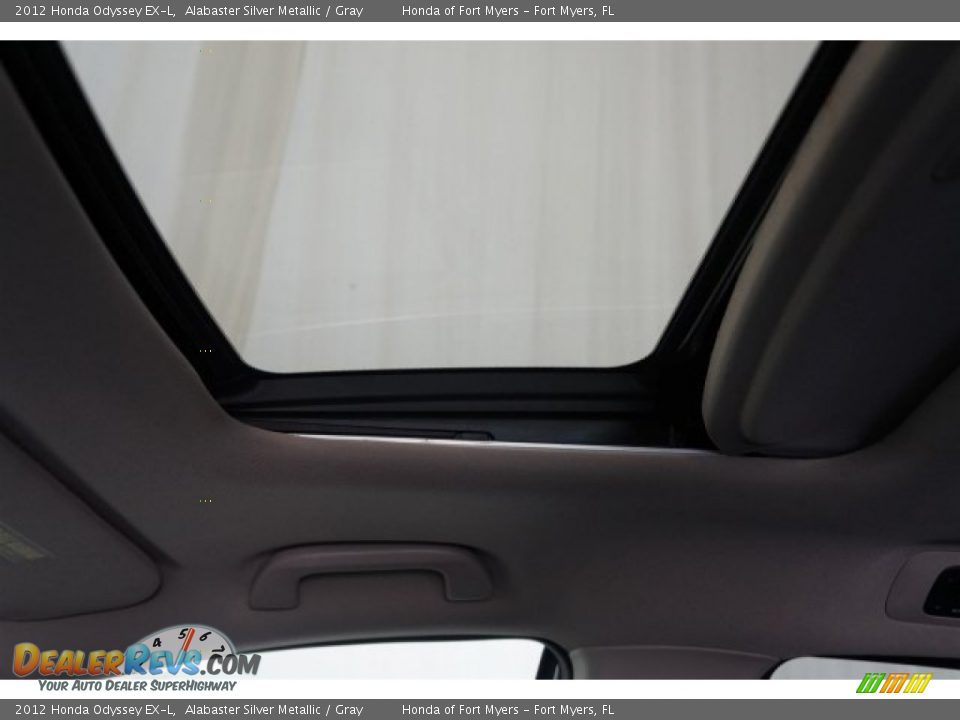 2012 Honda Odyssey EX-L Alabaster Silver Metallic / Gray Photo #15