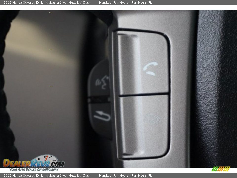 2012 Honda Odyssey EX-L Alabaster Silver Metallic / Gray Photo #23