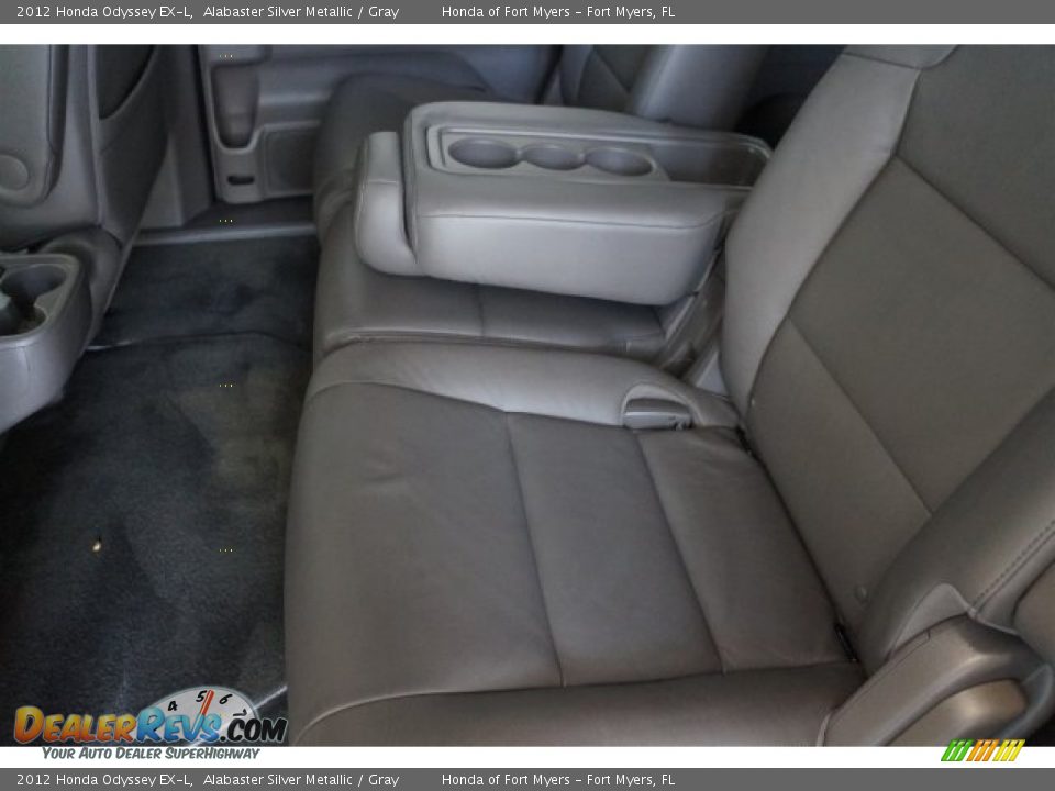 2012 Honda Odyssey EX-L Alabaster Silver Metallic / Gray Photo #26