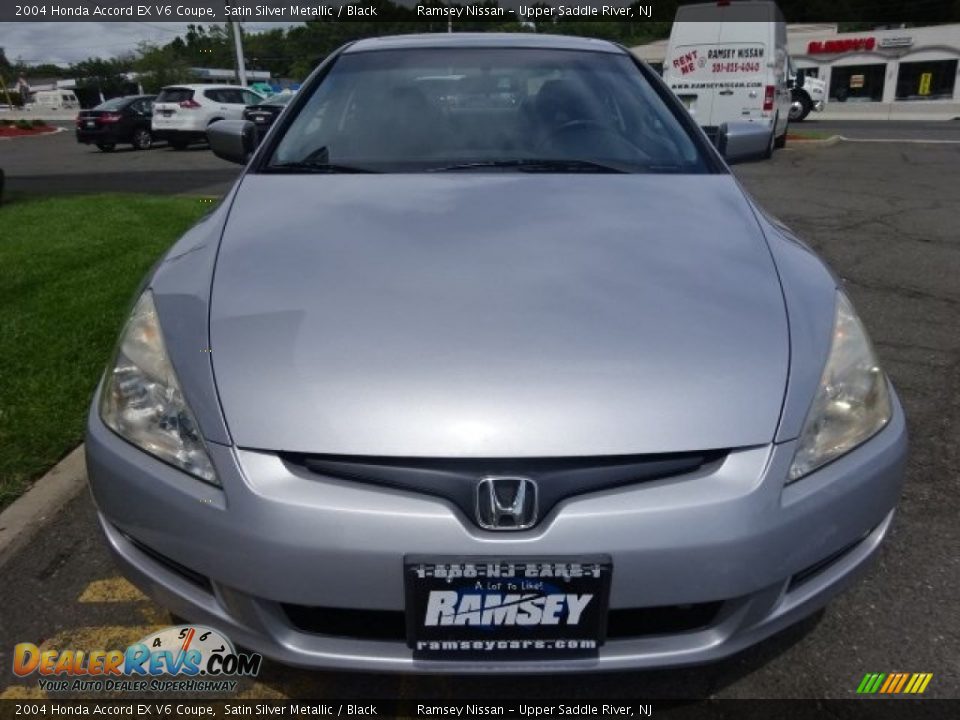 2004 Honda Accord EX V6 Coupe Satin Silver Metallic / Black Photo #2